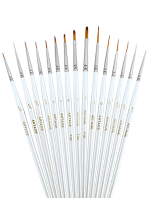 Artage 15pcs Precision Detail Painting Brush Set