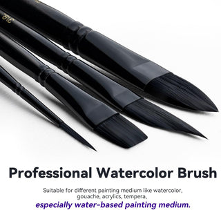 Natural Watercolor Paint Brush Set