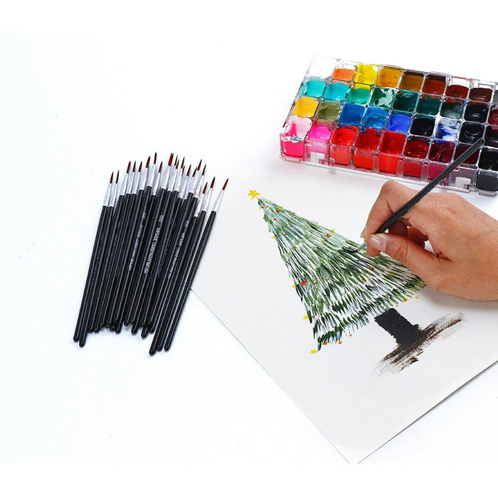 REHTRAD 6 Pcs Paint Brushes Set for Fine  Detailing?Professional Fine Tip Paint Brush Set?Thin Paint Brush and  Miniature Brush Set for Detailing Painting,Detailing Acrylic Oil Watercolor  Gouache (6) 