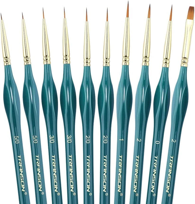 10pcs/set Muliple Sizes Paint Brushes Art Brush For Acrylic Oil Watercolor  Artist Professional Paint on Luulla