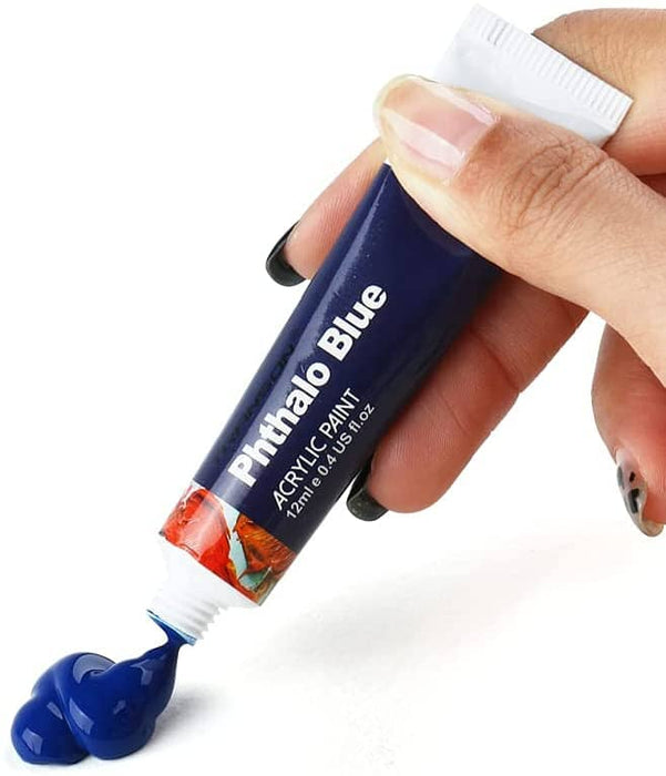 TRANSON 24 Color Dual-tip Acrylic Paint Pen Set for Canvas Rock