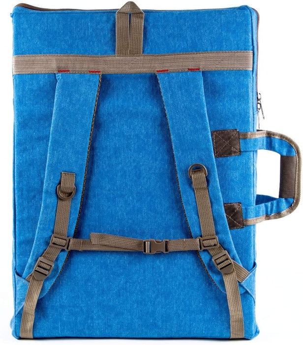 Transon Art Portfolio Case Artist Backpack Canvas Bag Large 26” x 19.5”  Khaki Color